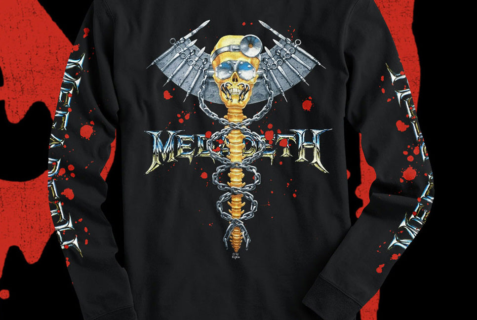 Dr. Vic L/S Tee, Megadeth Puzzle + FREE Vic Face Mask