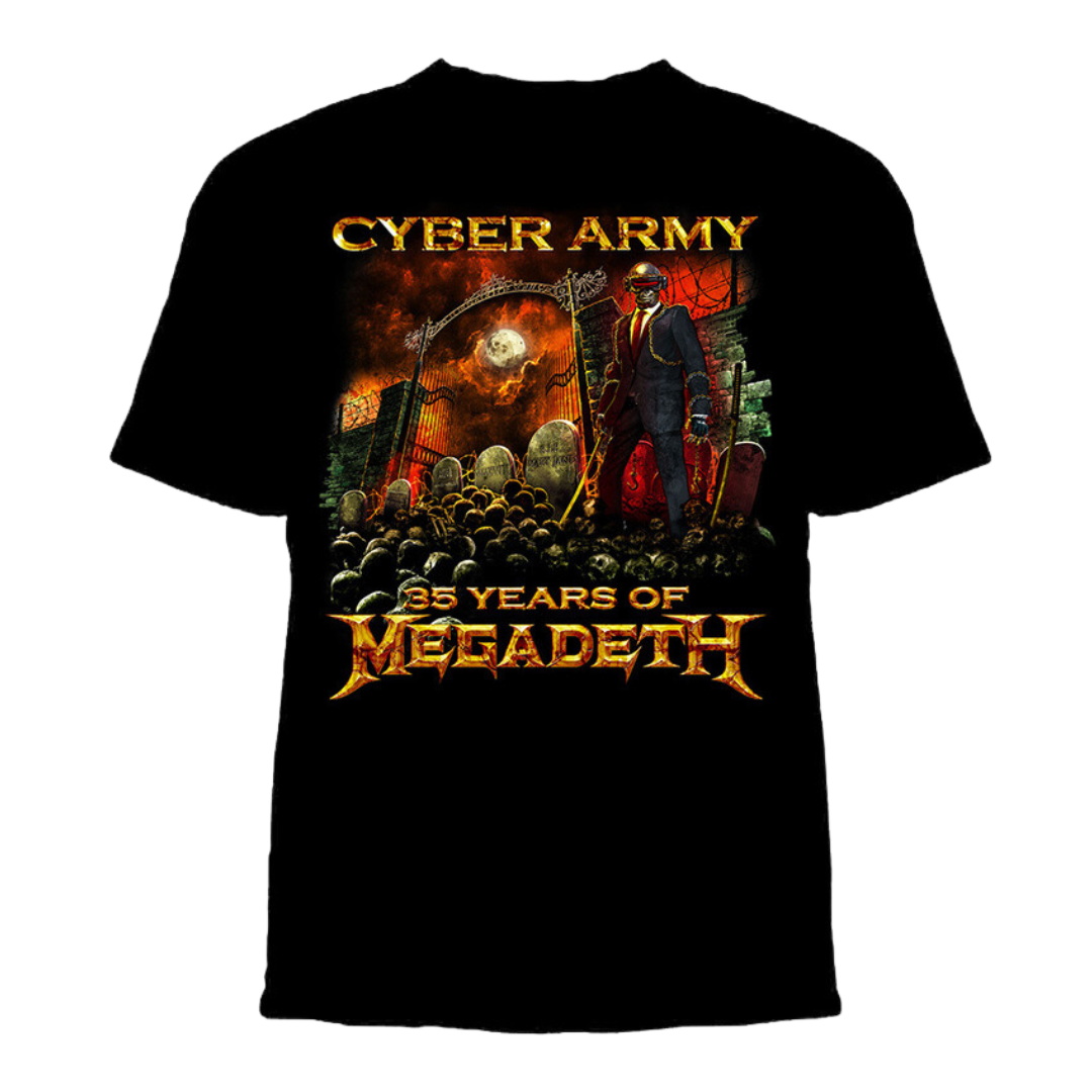 Megadeth 2018 Cyber Army T-Shirt Megadeth 2018 Cyber Army T-Shirt