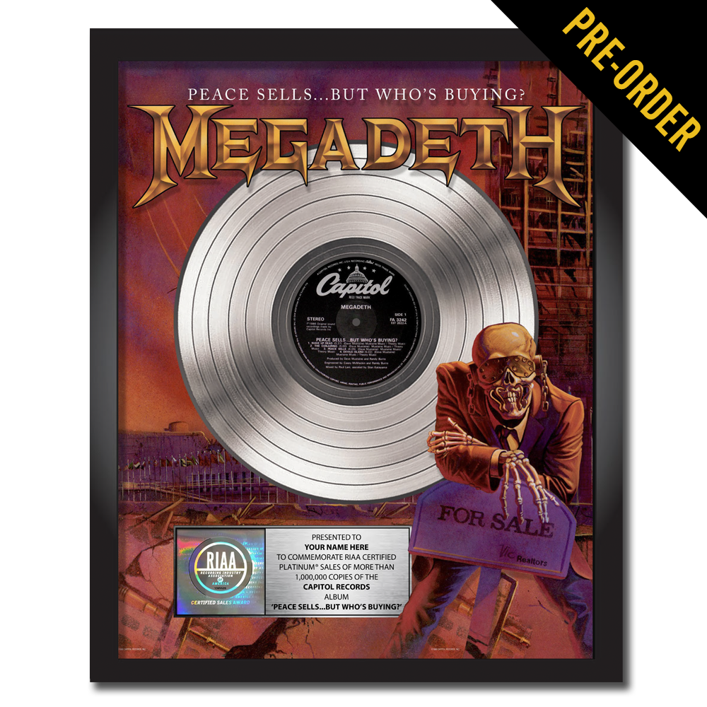 Megadeth Peace Sells...But Who's Buying? Personalized Commemorative Plaque