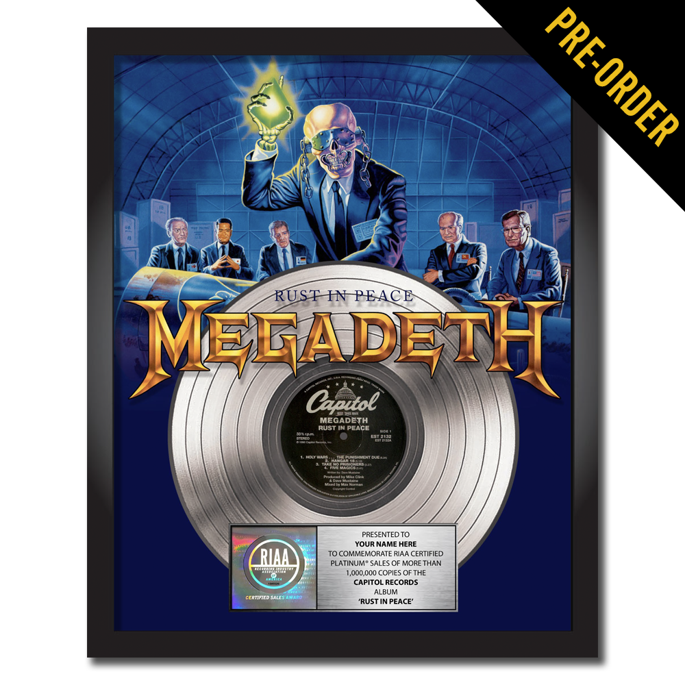 Megadeth Rust In Peace Personalized Commemorative Plaque
