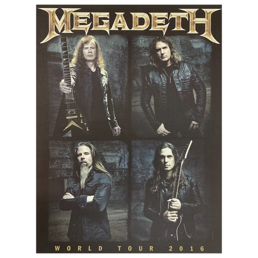 Megadeth World Tour 2016 Poster