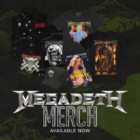 Megadeth Merch Available Now