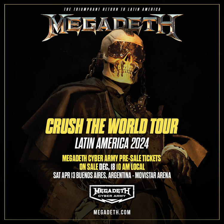 Megadeth Cyber Army Argentina Presale!