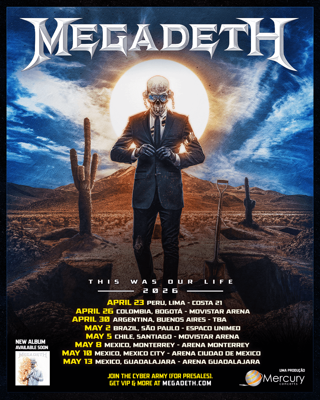 Megadead Megadeth Announces This Was Our Life 2026 Latin America Tour!