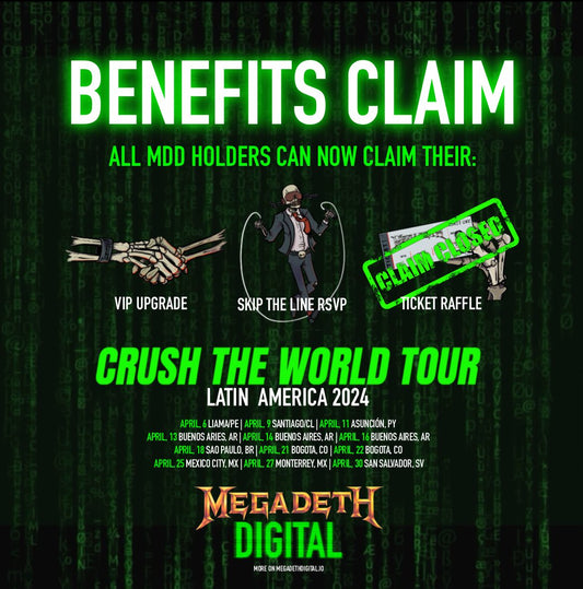 Megadeth Digital - Claim Your Benefits!