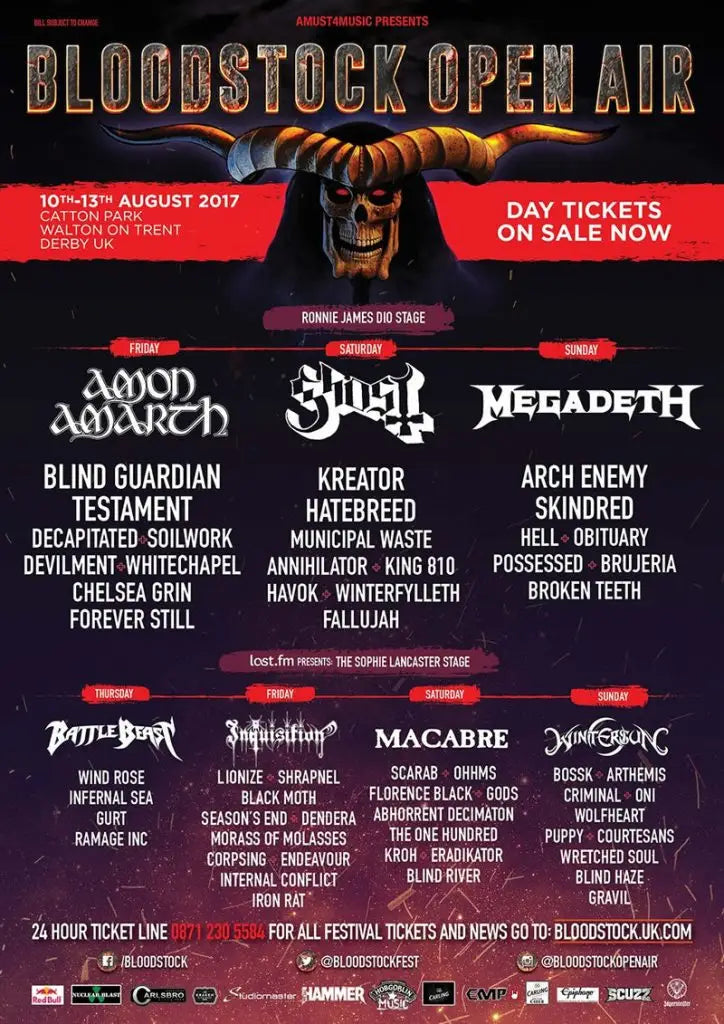 Megadeth to Headline Bloodstock 2017