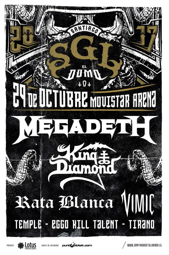Megadeth to Perform at Gets Louder Festival in Santiago
