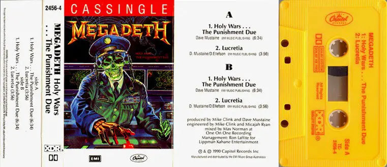 Rust in Peace singles & promos