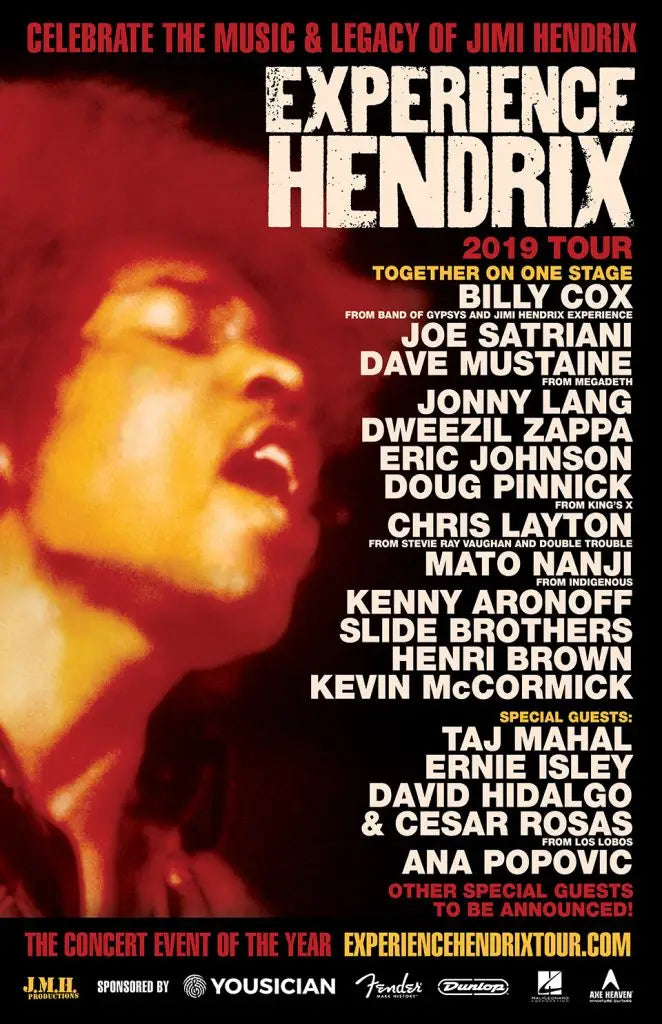 Dave Mustaine to Pay Tribute to Jimi Hendrix on 2019 ’Experience Hendrix’ Tour