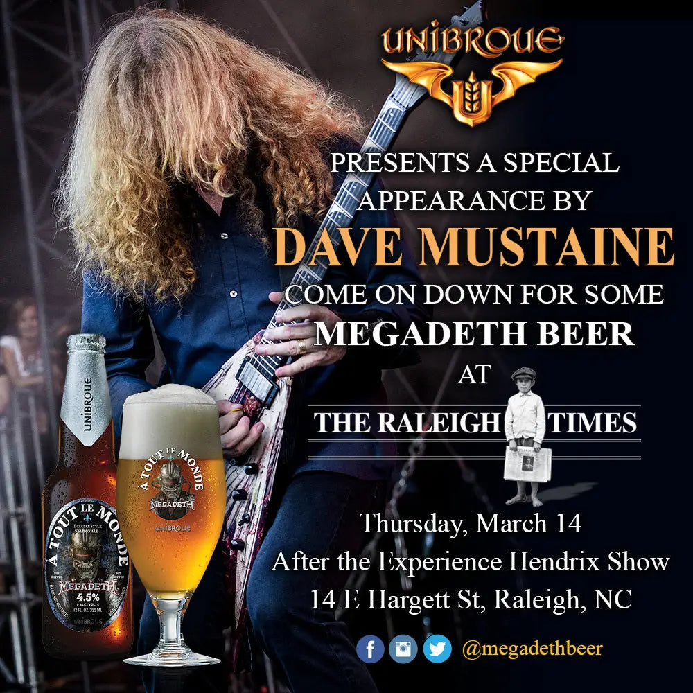 Dave Mustaine Special Appearance in Raleigh Tonight!
