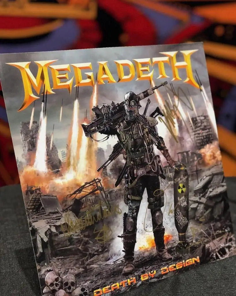 Get a Signed 'Death by Design' Print at Comic-Con! – Megadeth