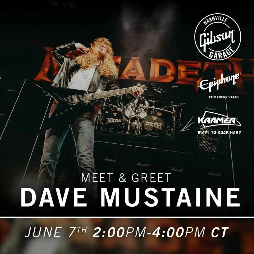Dave Mustaine to Appear at Gibson Garage Fest This Week