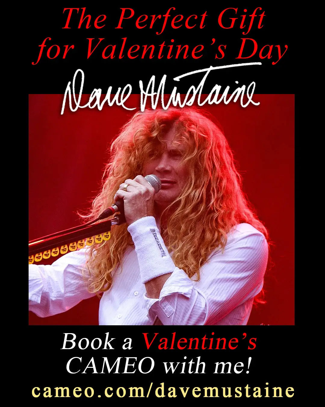 Book a Valentine’s Cameo with Dave Mustaine!