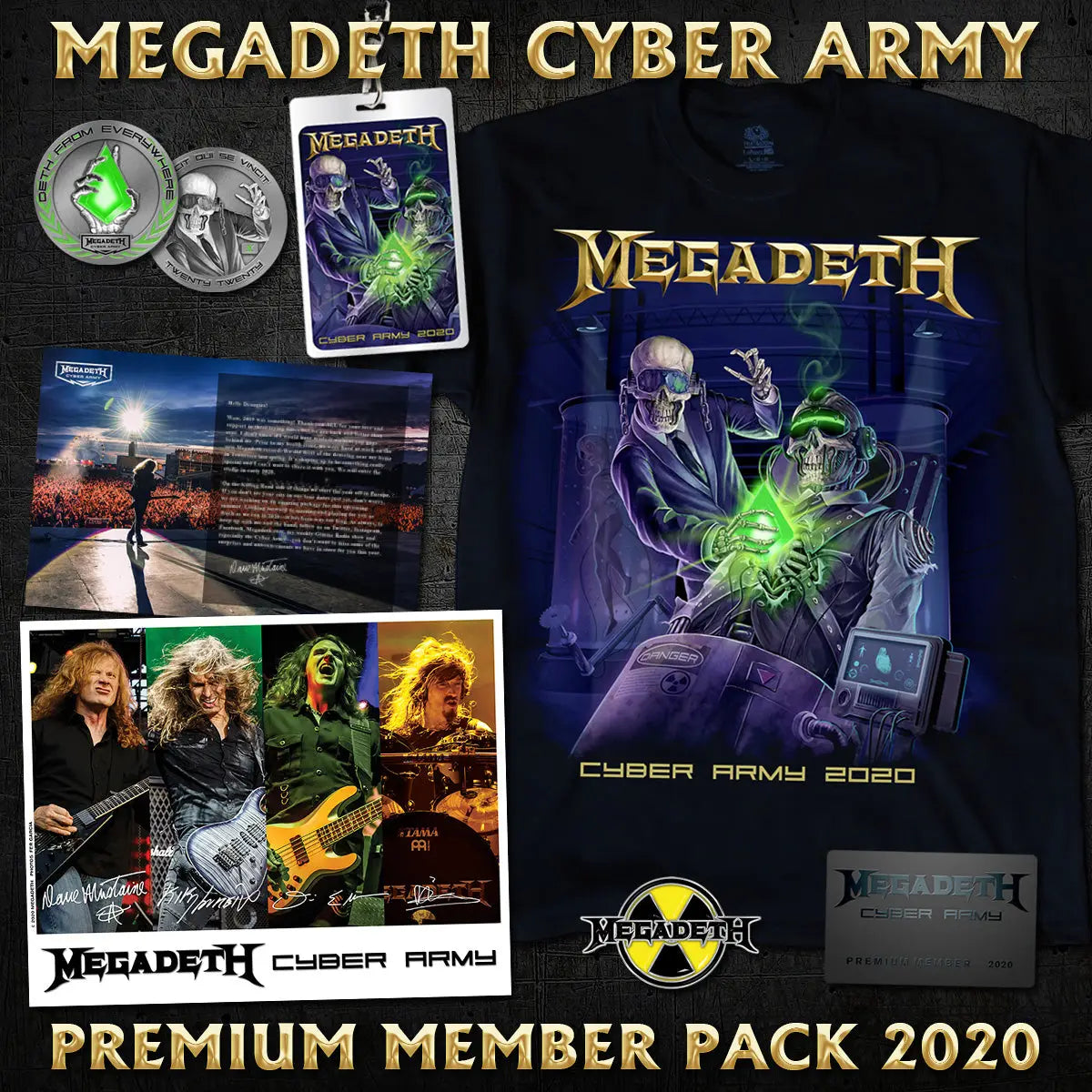 NEW! 2020 Megadeth Cyber Army Premium Membership 92