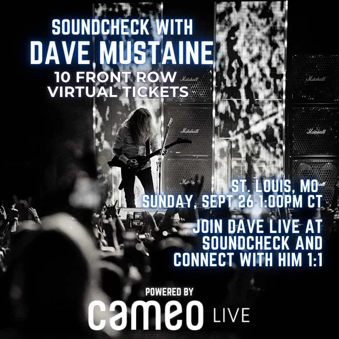 Soundcheck with Dave Mustaine - Cameo Live Event!
