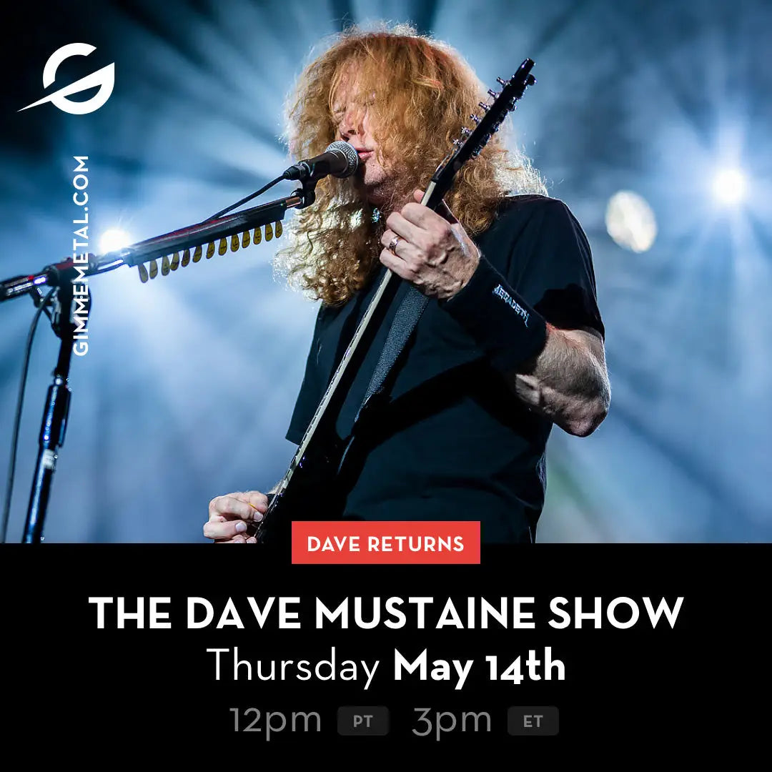 Dave Mustaine Returns to Gimme Metal!