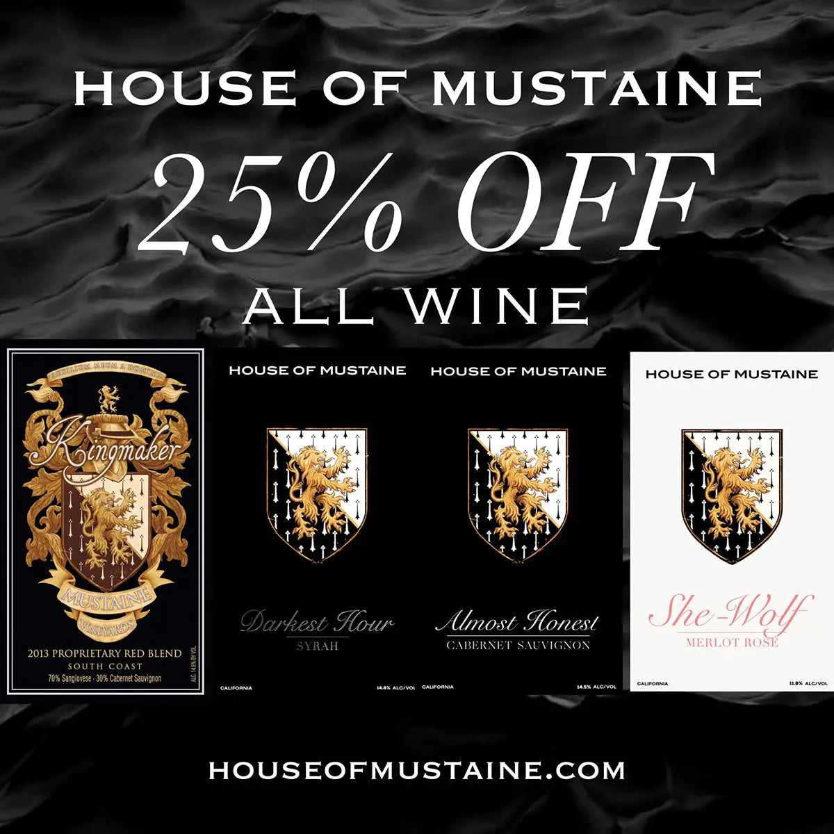 House of Mustaine Cyber Monday Sale