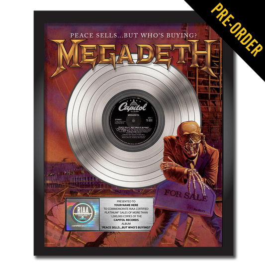 Megadeth Peace Sells...But Who's Buying? Personalized Commemorative Plaque