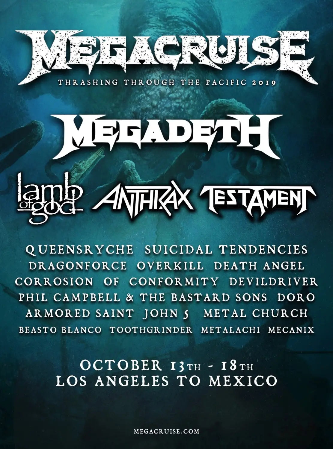 Lamb of God to Join Megacruise!