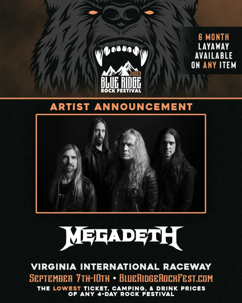 Megadeth to Play Blue Ridge Rock Festival