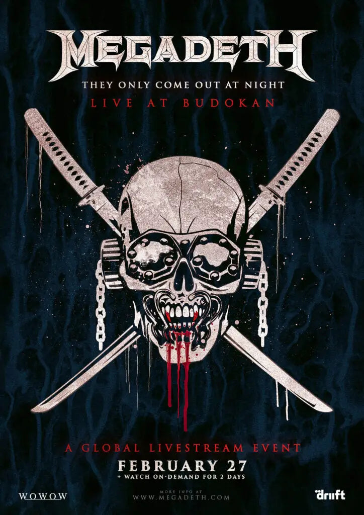 MEGADETH Announce ‘They Only Come Out at Night’ - Live at Budokan
