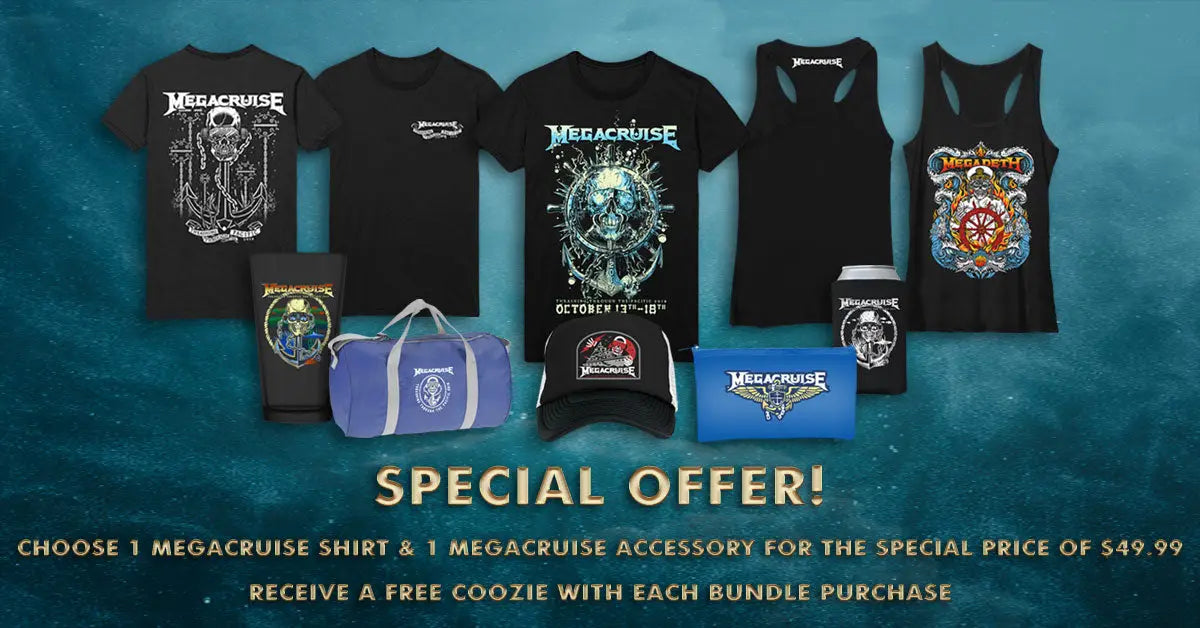 MegaCruise Merch Available at the Megadeth Shop