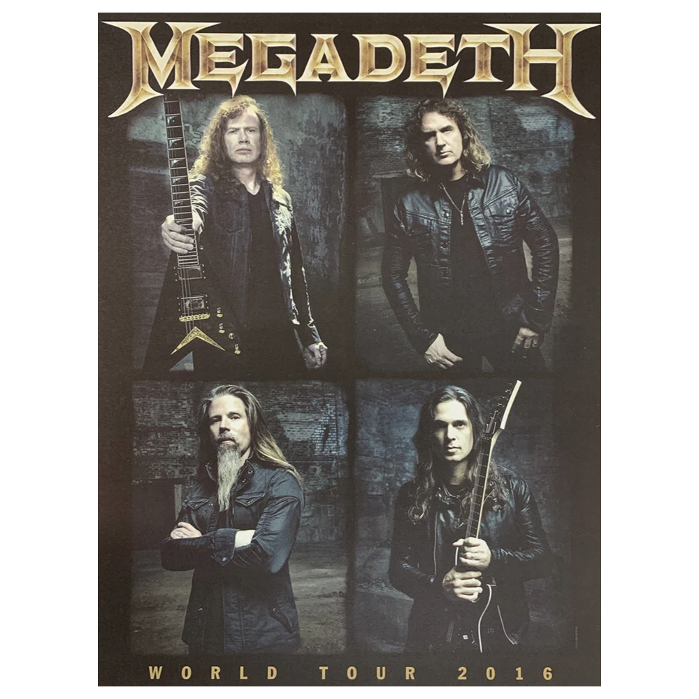 Megadeth World Tour 2016 Poster