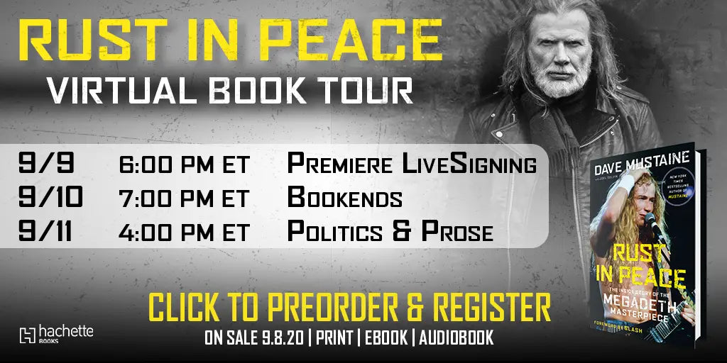 RUST IN PEACE VIRTUAL BOOK TOUR W/ DAVE MUSTAINE