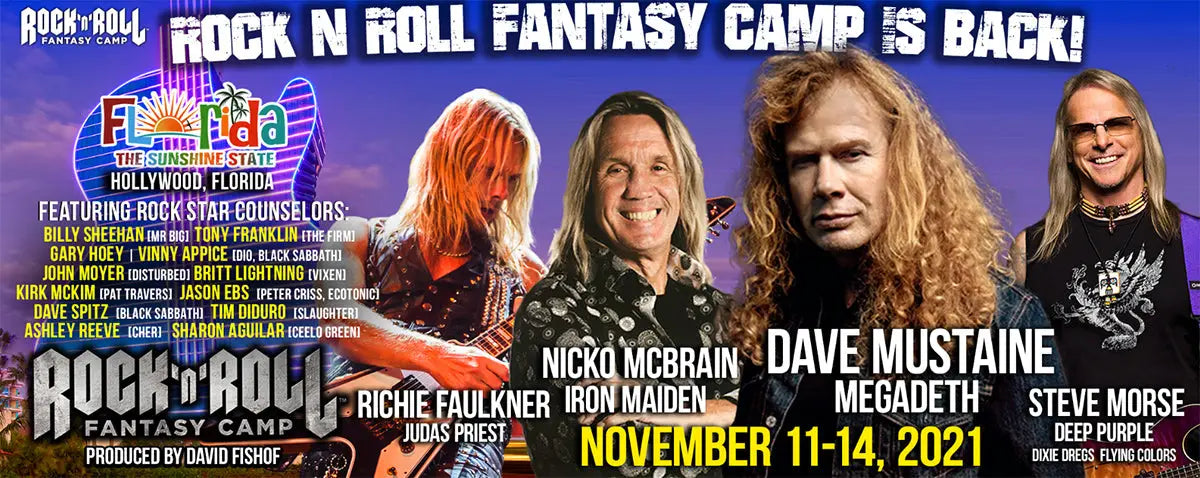 Rock ’n’ Roll Fantasy Camp with Dave Mustaine and more!