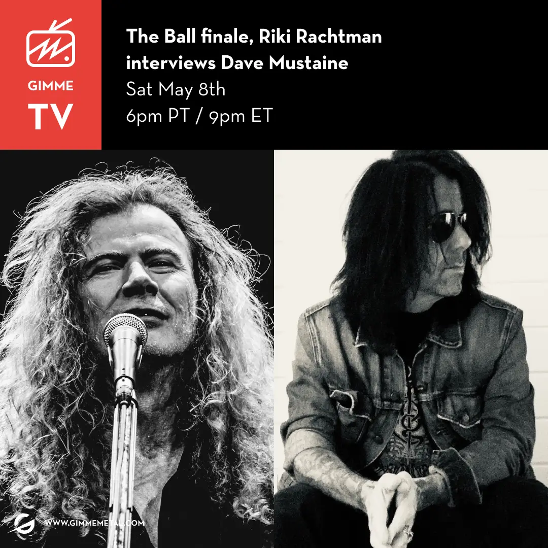 Dave Mustaine Interview with Riki Rachtman This Weekend!