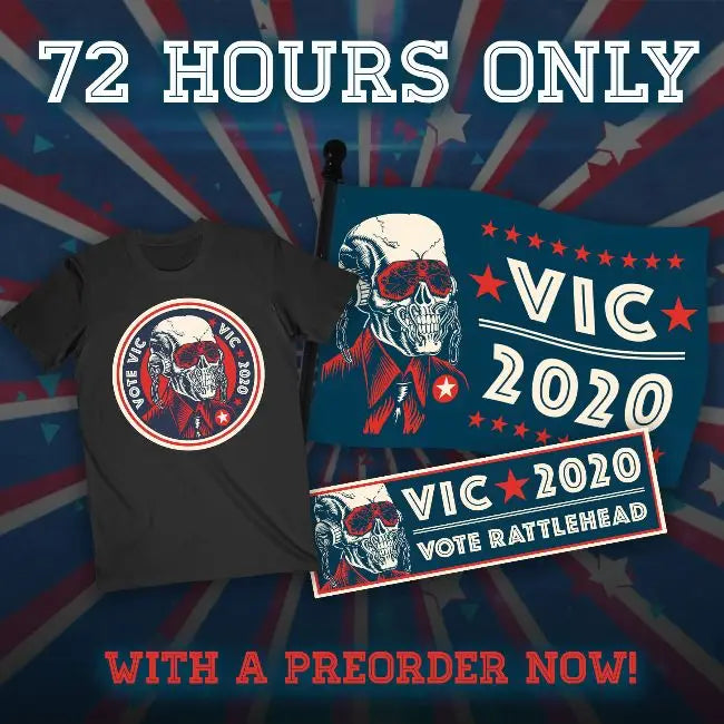 Vote Vic Rattlehead 2020 T-Shirt Bundle