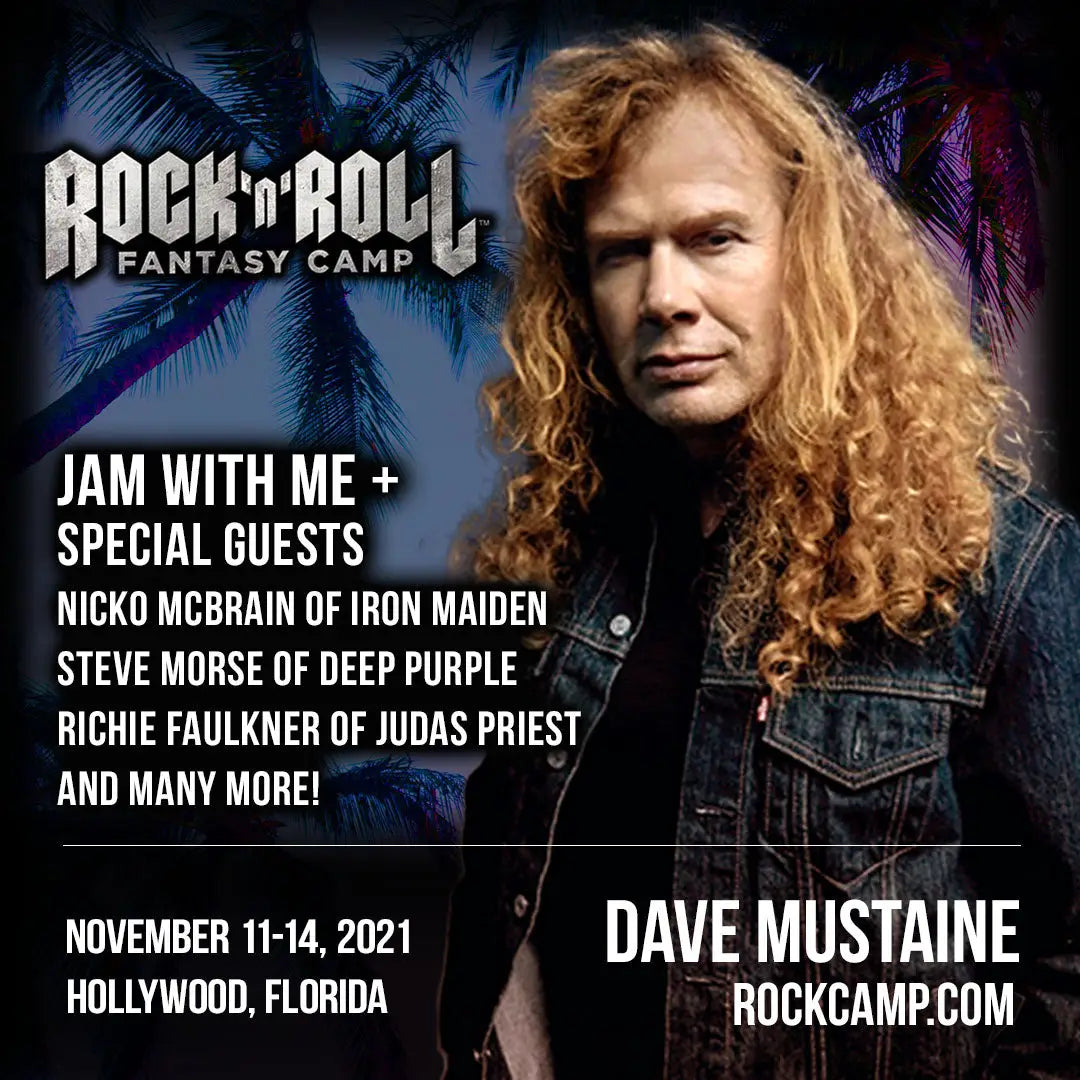 Jam with Dave Mustaine at Rock ‘n’ Roll Fantasy Camp