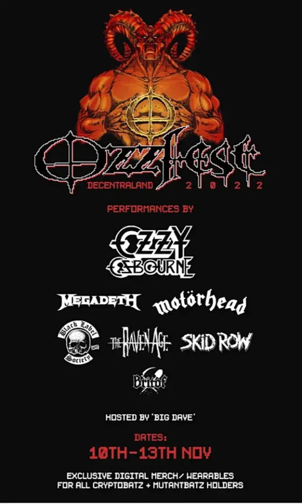 Virtual OZZFEST 2022 To Include Performances by Ozzy Megadeth & More